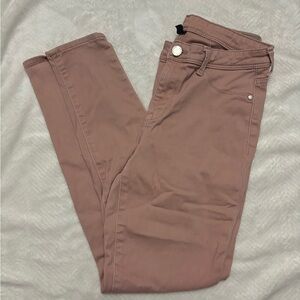 Mauve colored jeans